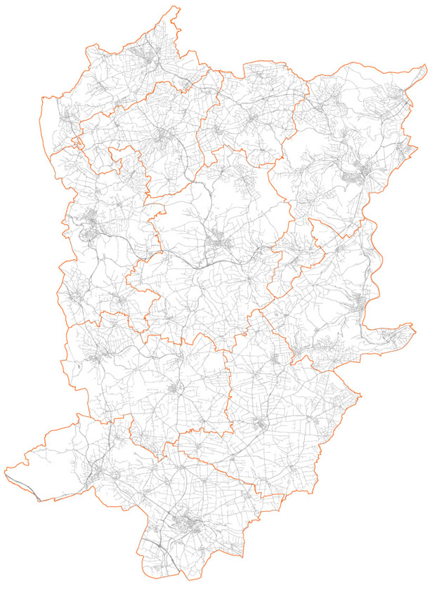 Wirtschaftswegekreiskarte